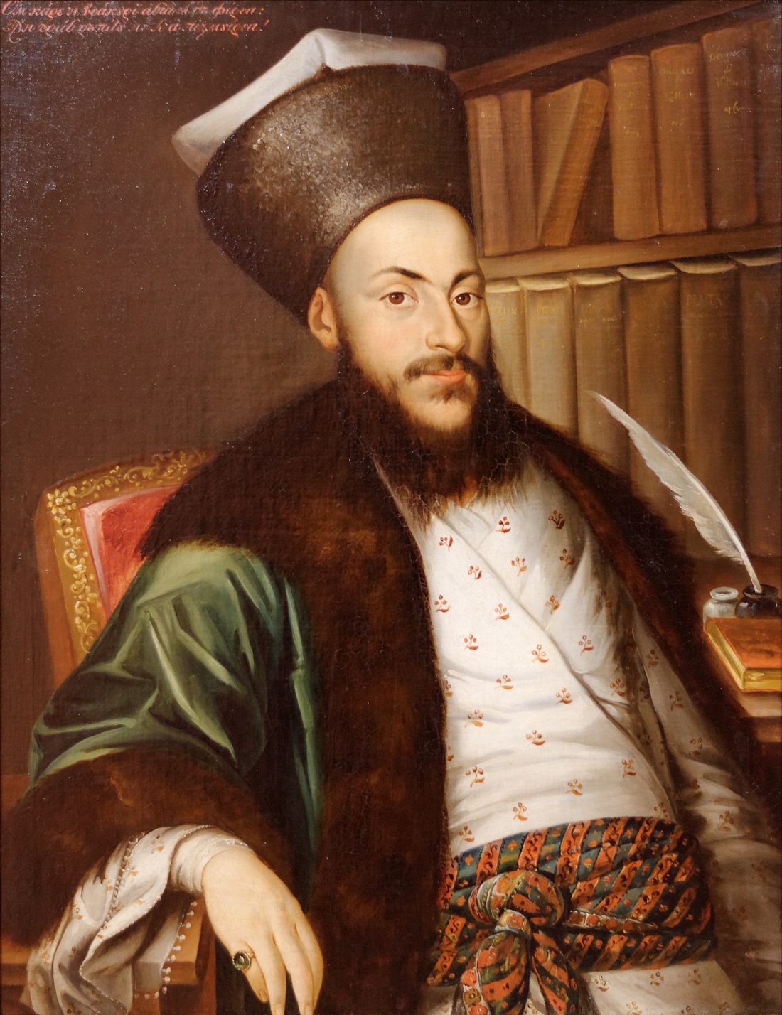 Poet Alecu Văcărescu, portrait by Anton Chladek