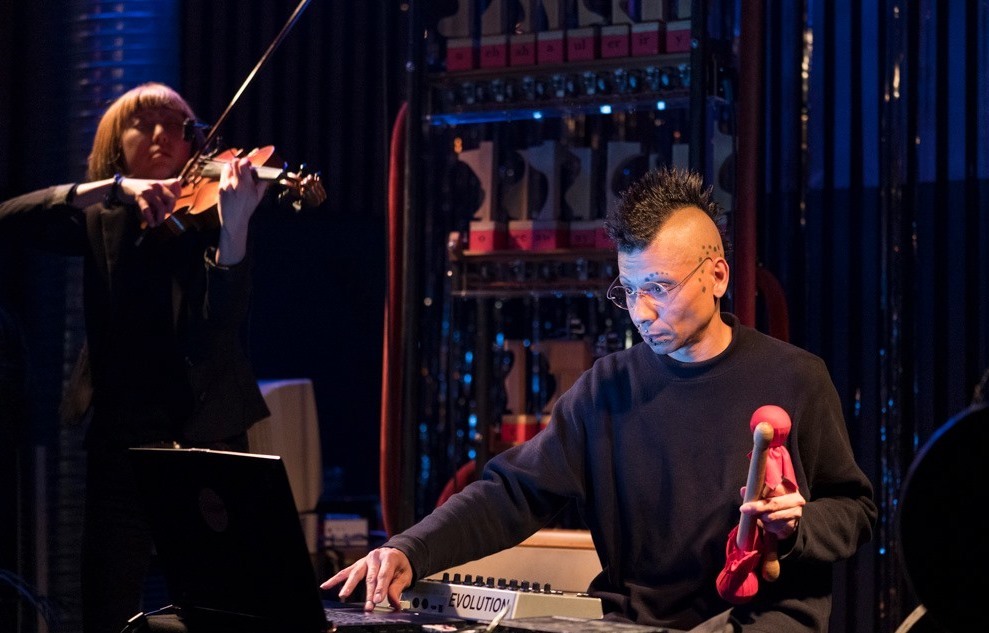 Marie Takahashi and Cedrik Fermont at Arkaoda (Berlin). Photo: mutesouvenir.com