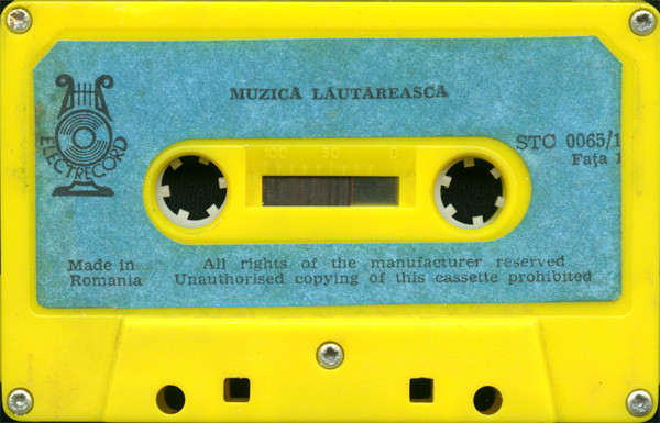 Romica Puceanu, Gabi Luncă - Muzică lăutărească casette tape, Electrecord, 1977 (source: Discogs)