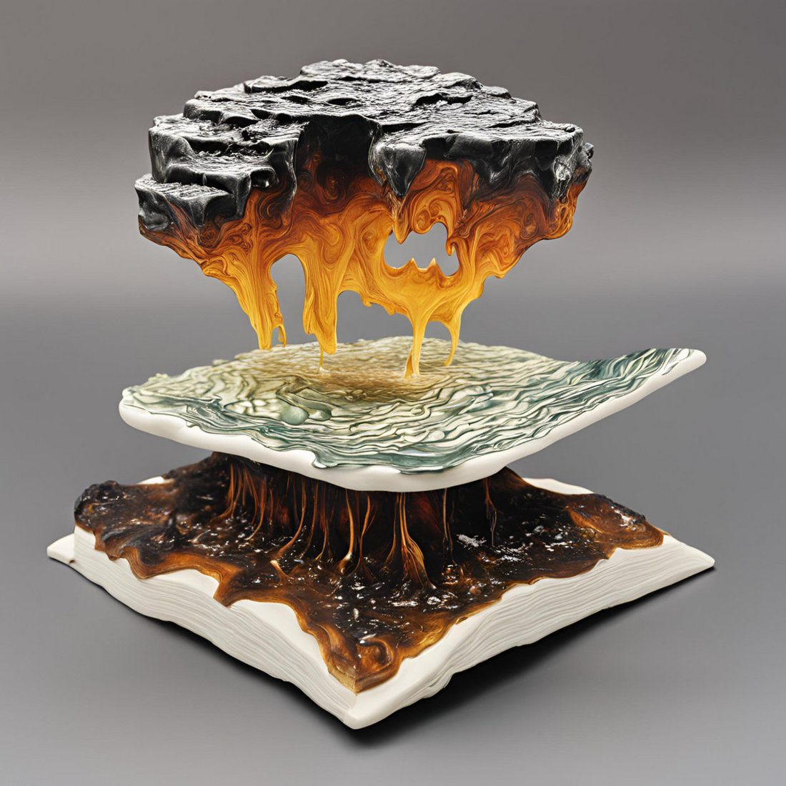 The Melting Sculptures - Plasticute