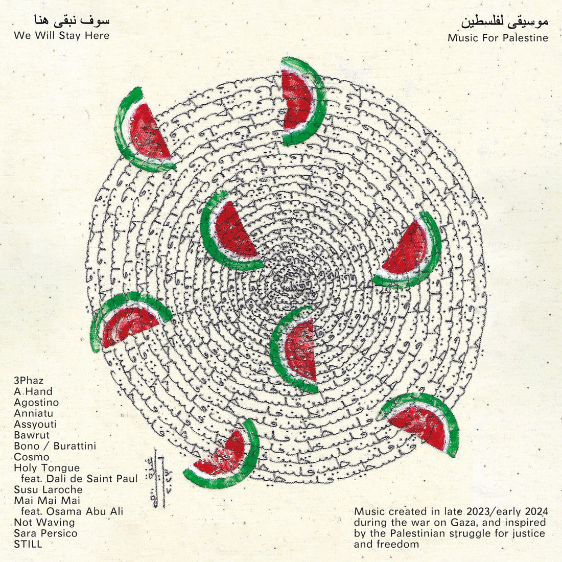 V.A. - We Will Stay Here - Music for Palestine (Love Boat Records & Buttons)